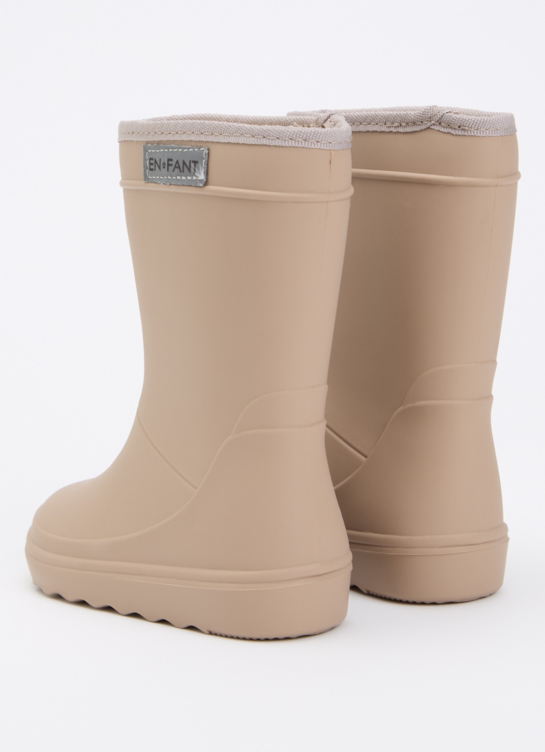 EN FANT Regenlaars met logo - achterkant 4 donkerbeige
