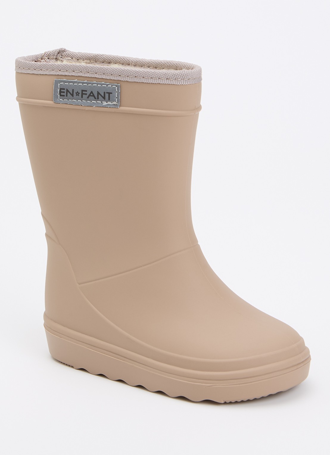 EN FANT Regenlaars met logo - voorkant 2 donkerbeige