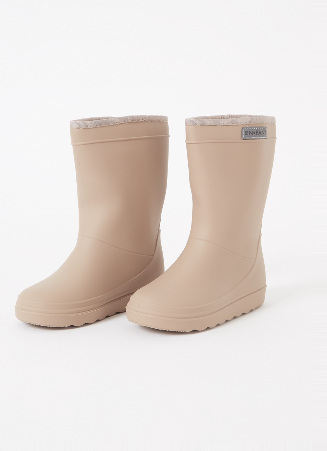 EN FANT Regenlaars met logo - detail beige