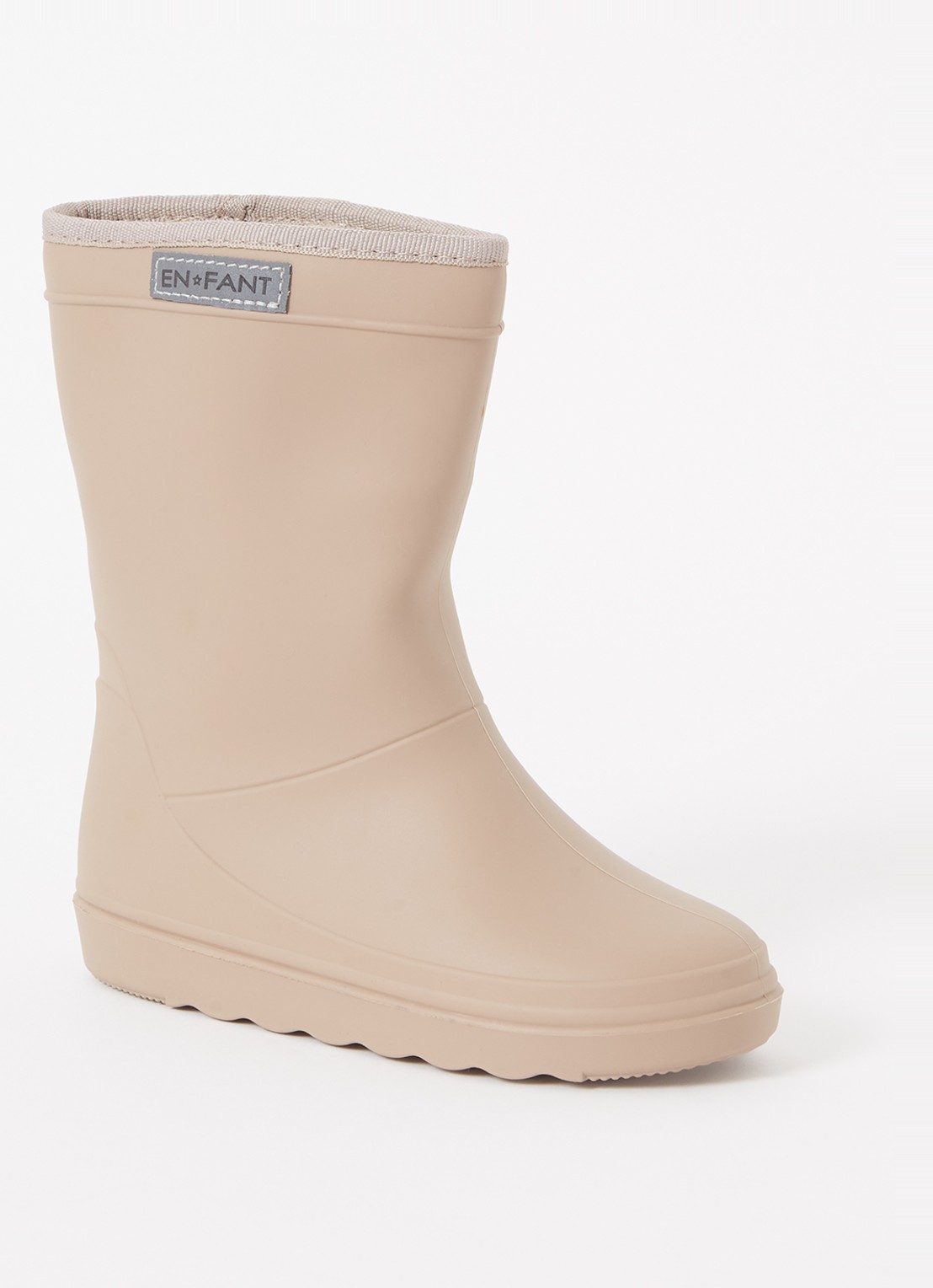 EN FANT Regenlaars met logo - voorkant 4 beige
