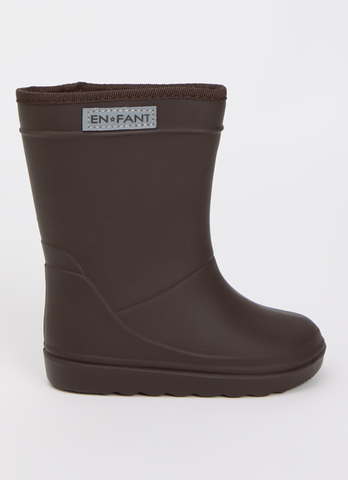 EN FANT Thermo regenlaars met logo - voorkant chocoladebruin