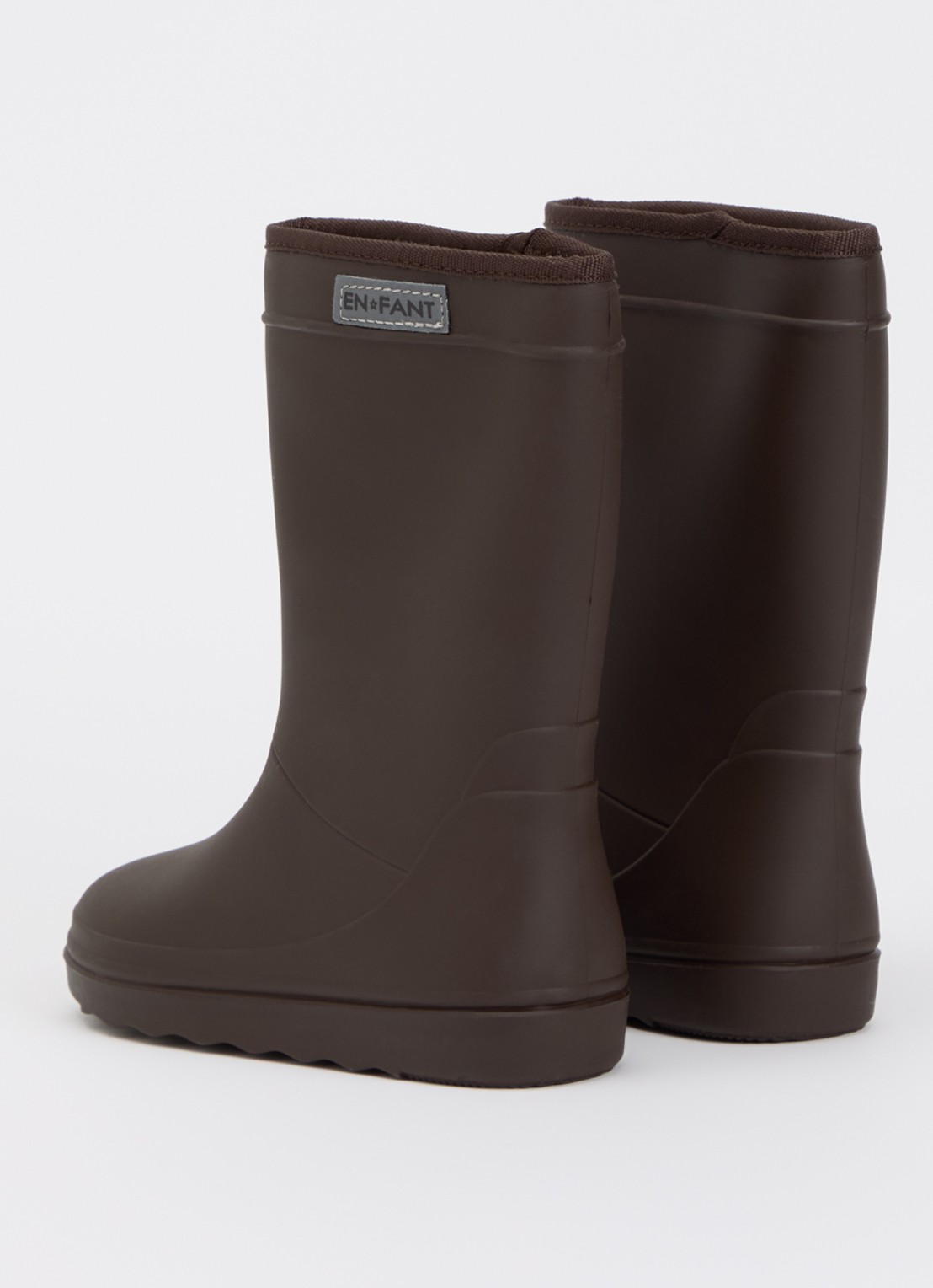 EN FANT Thermo regenlaars met logo - achterkant 7 chocoladebruin