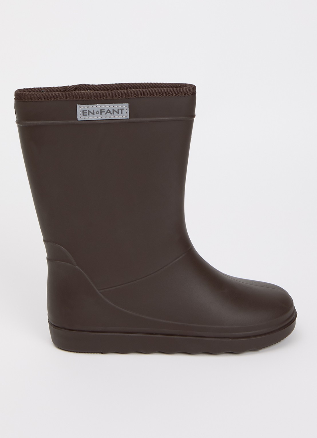EN FANT Thermo regenlaars met logo - voorkant 3 chocoladebruin