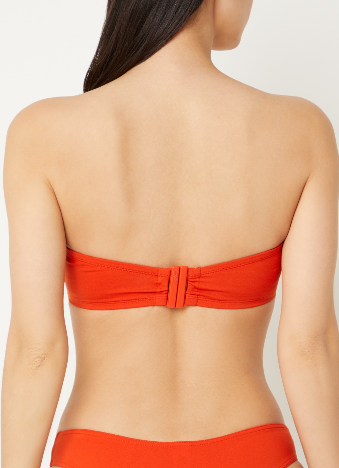 Eres Bandeau bikinitop - achterkant oranjerood