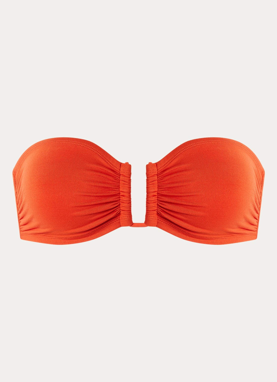 Eres Bandeau bikinitop - voorkant 2 oranjerood