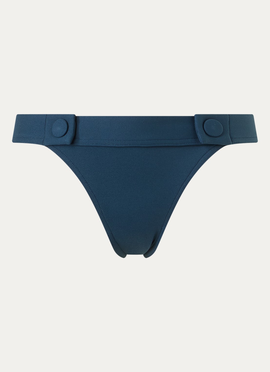 Eres Heritage tanga bikinislip met sierknopen - voorkant 3 blauw