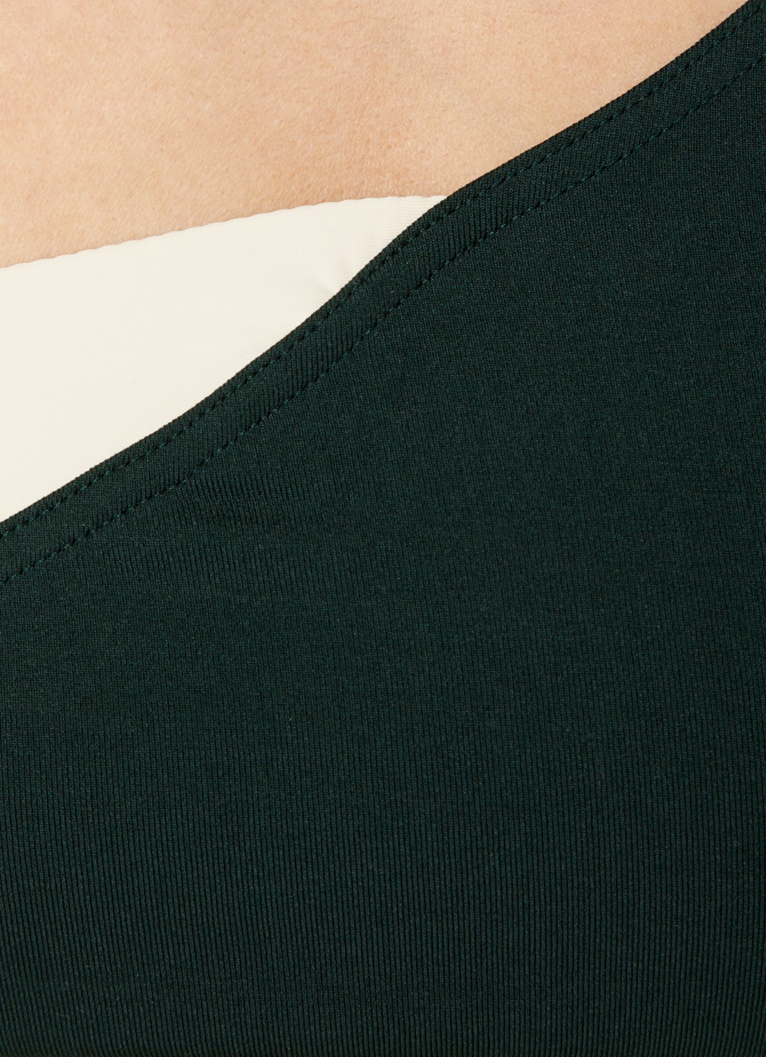 Eres Paradoxe one shoulder bikinitop - detail 5 donkergroen