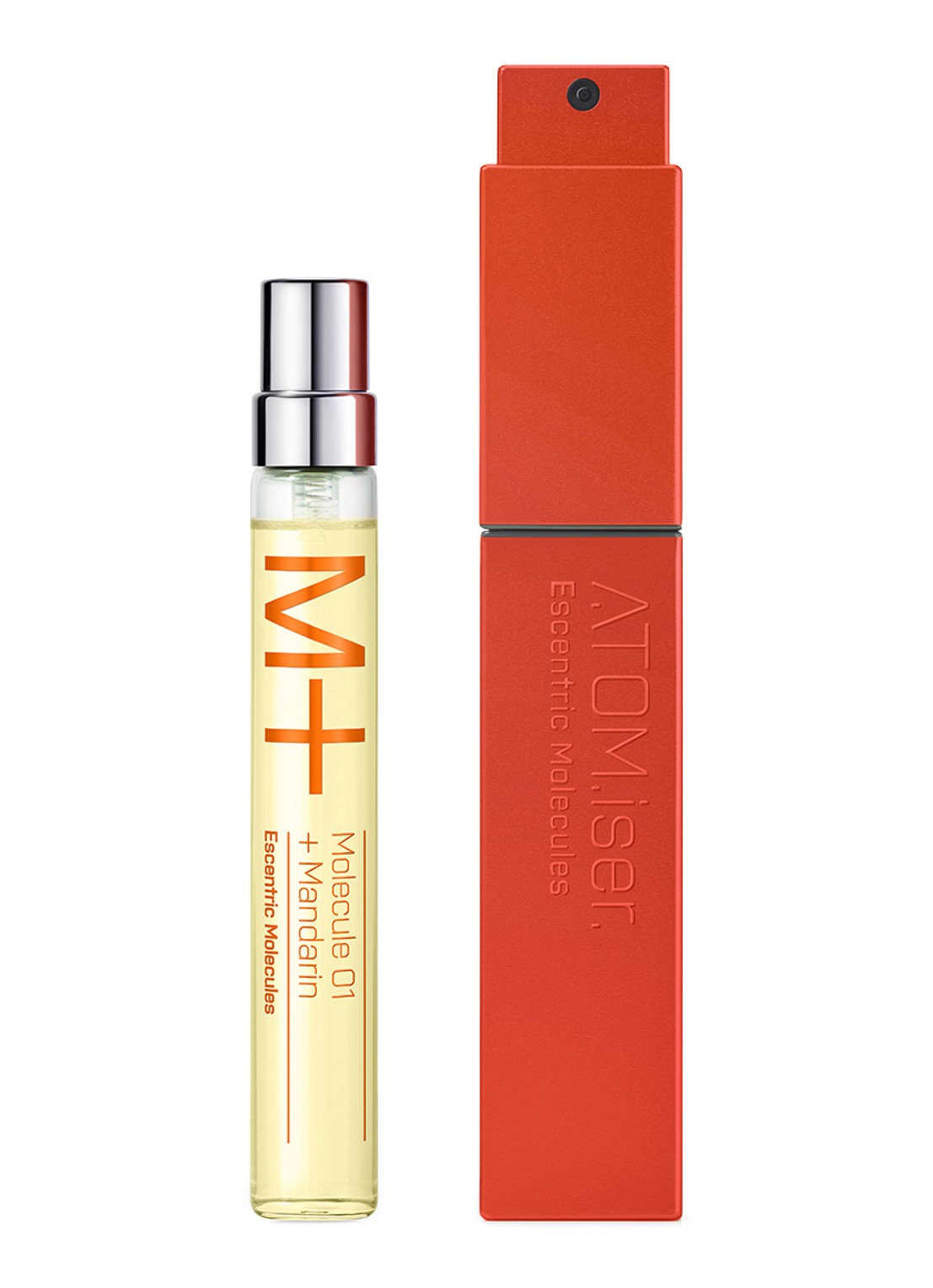 Escentric Molecules M+ Mandarin Atomiser Set - travel size parfumset  - voorkant undefined