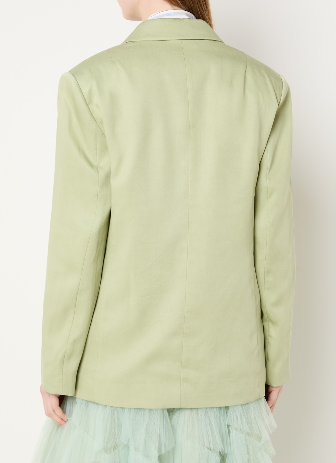 Essentiel Antwerp Blazer met klepzakken - achterkant 3 lichtgroen