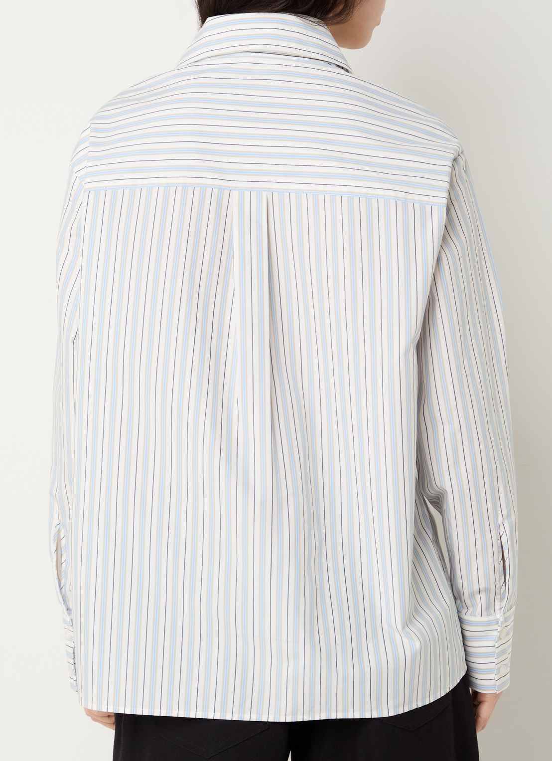 Essentiel Antwerp Blouse met kraag - achterkant lichtblauw