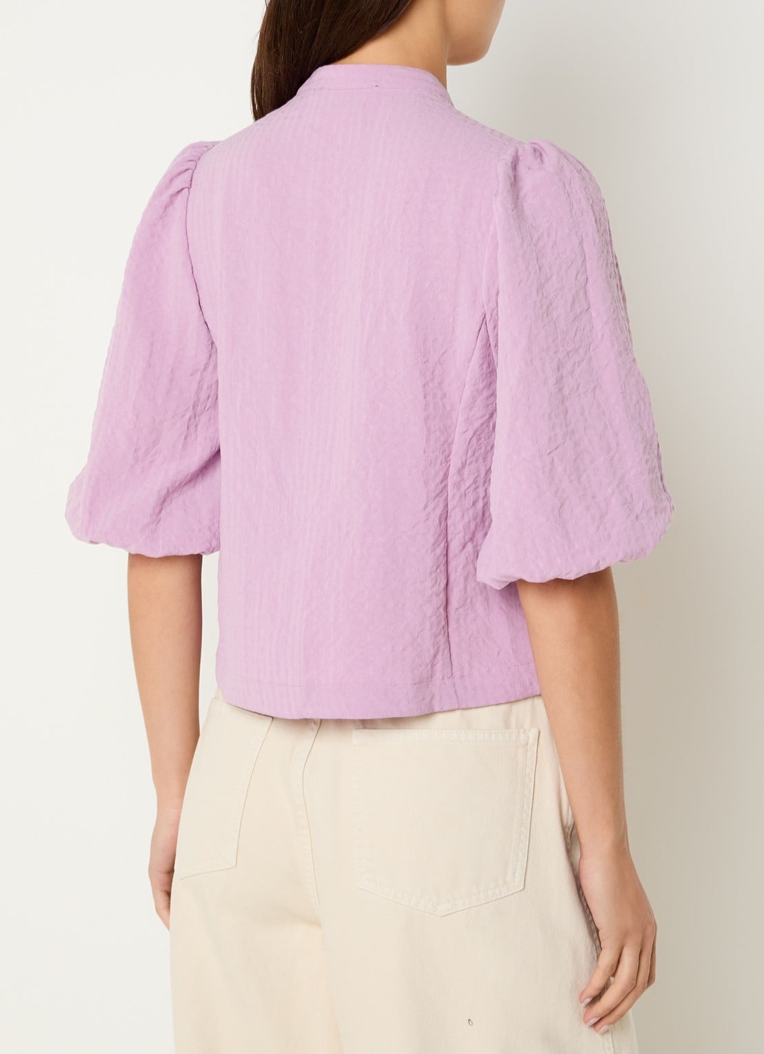 Essentiel Antwerp Blouse met pailletten - achterkant 4 paars