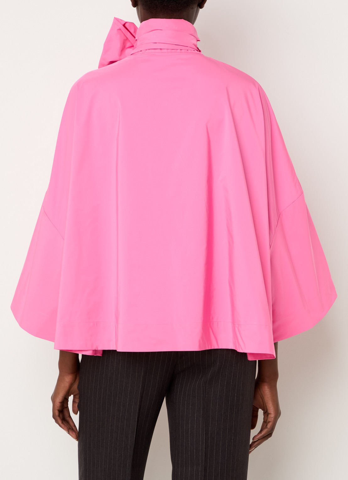 Essentiel Antwerp Igator oversized tuniek met strikkraag - achterkant 4 roze
