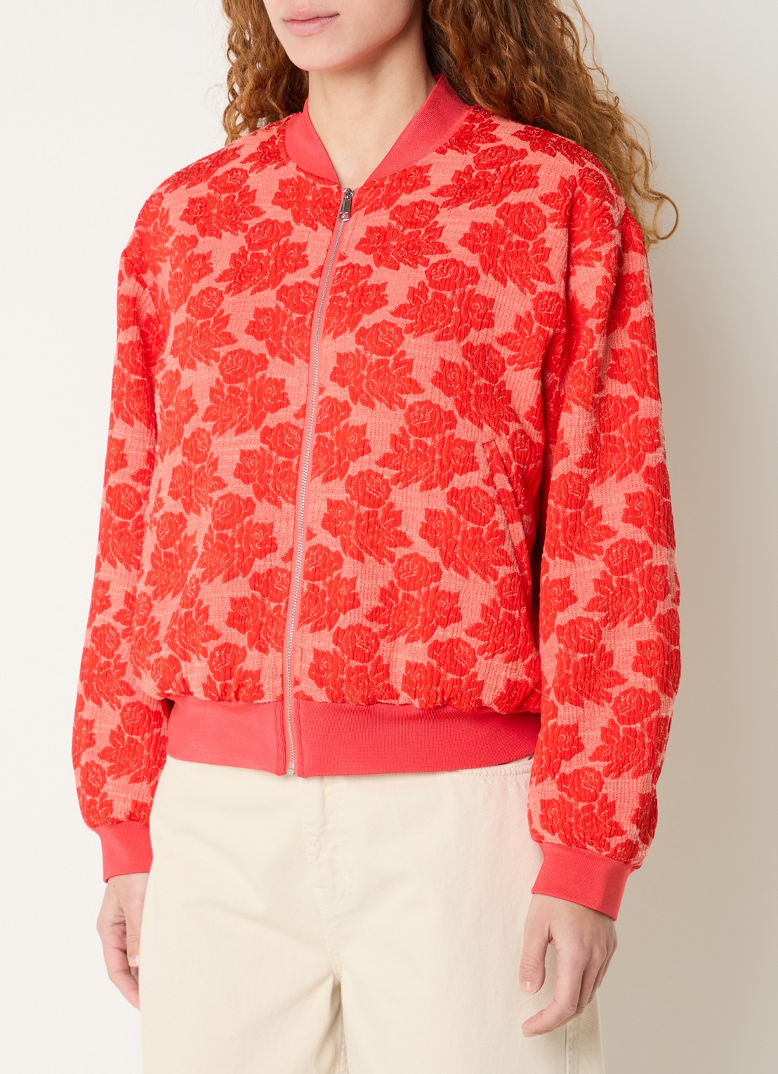 Essentiel Antwerp Jack met print - detail rood