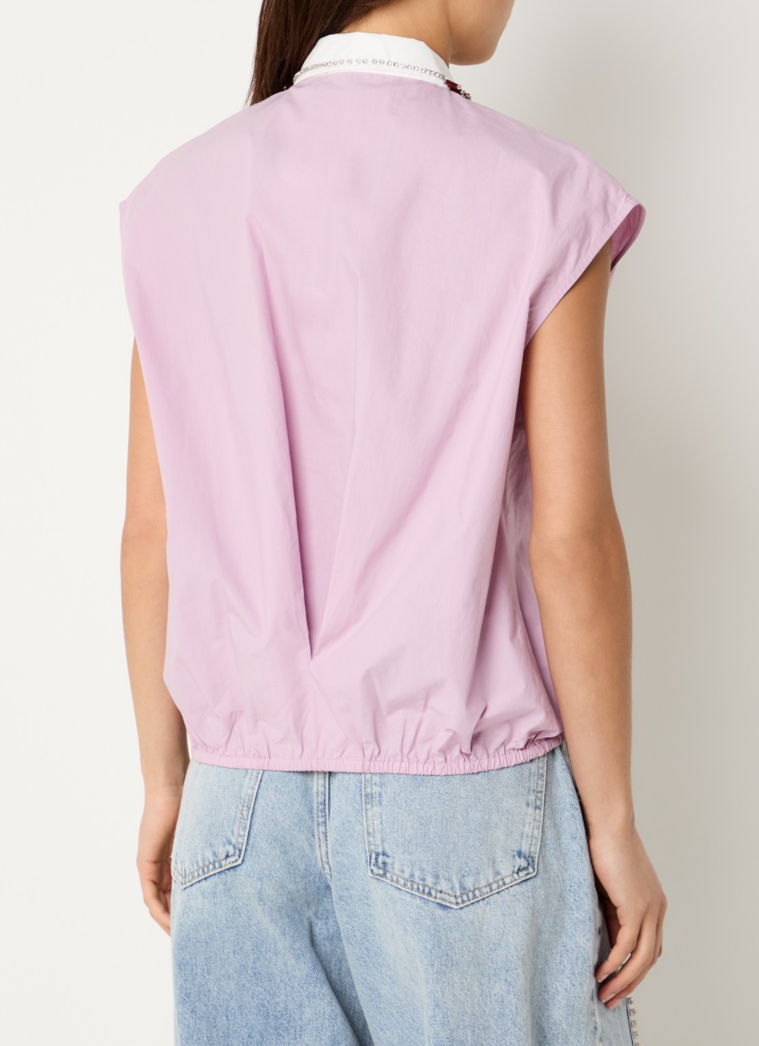 Essentiel Antwerp Janky blouse met strass - achterkant 4 lila