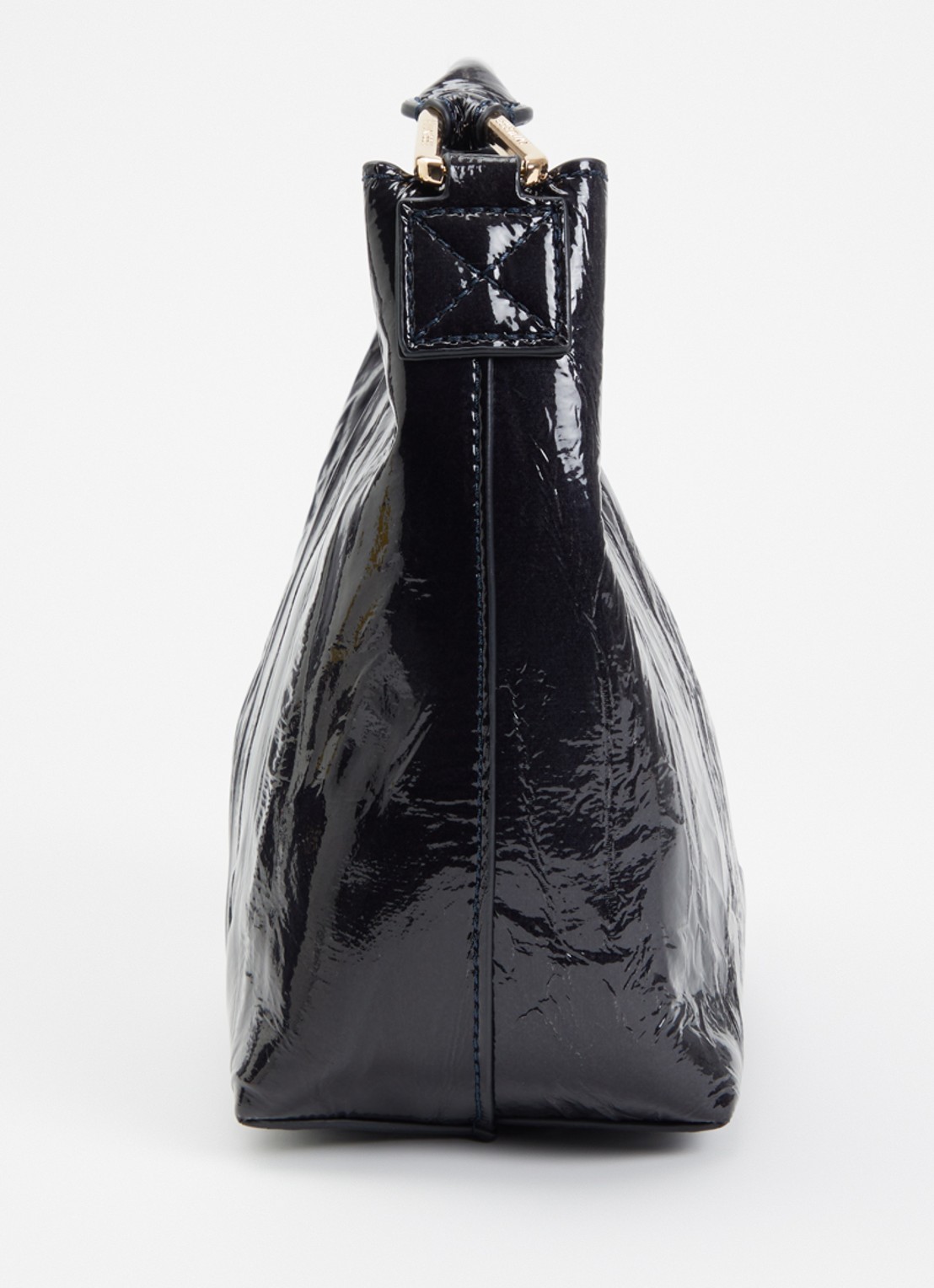 Essentiel Antwerp Jhossi handtas van leer met afneembare schouderriem - detail 4 donkerblauw