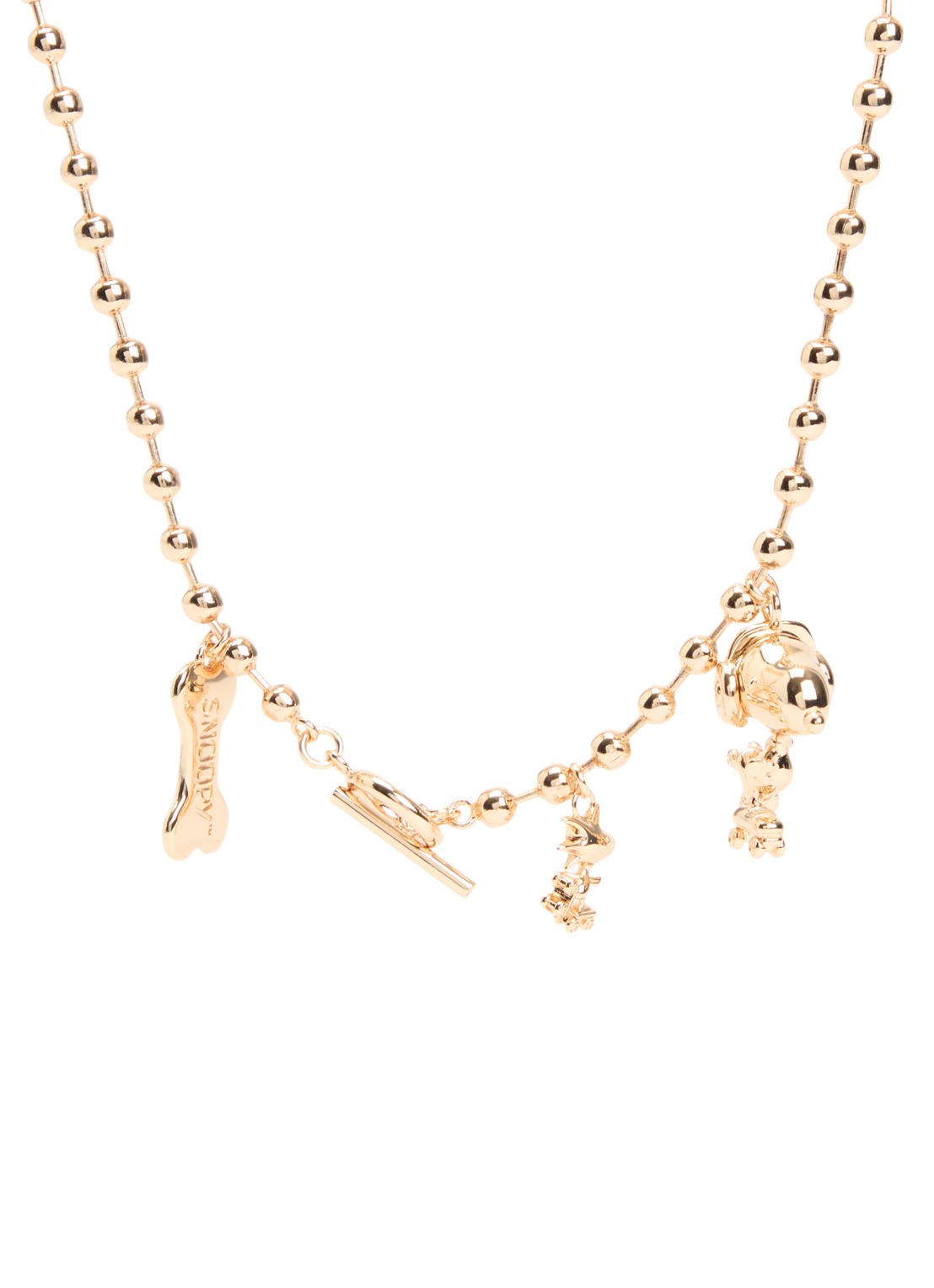 Essentiel Antwerp Jilli ketting met hanger - voorkant goud