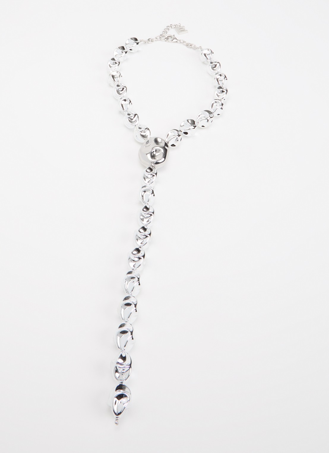 Essentiel Antwerp Jiscool ketting met hanger - detail 3 zilver