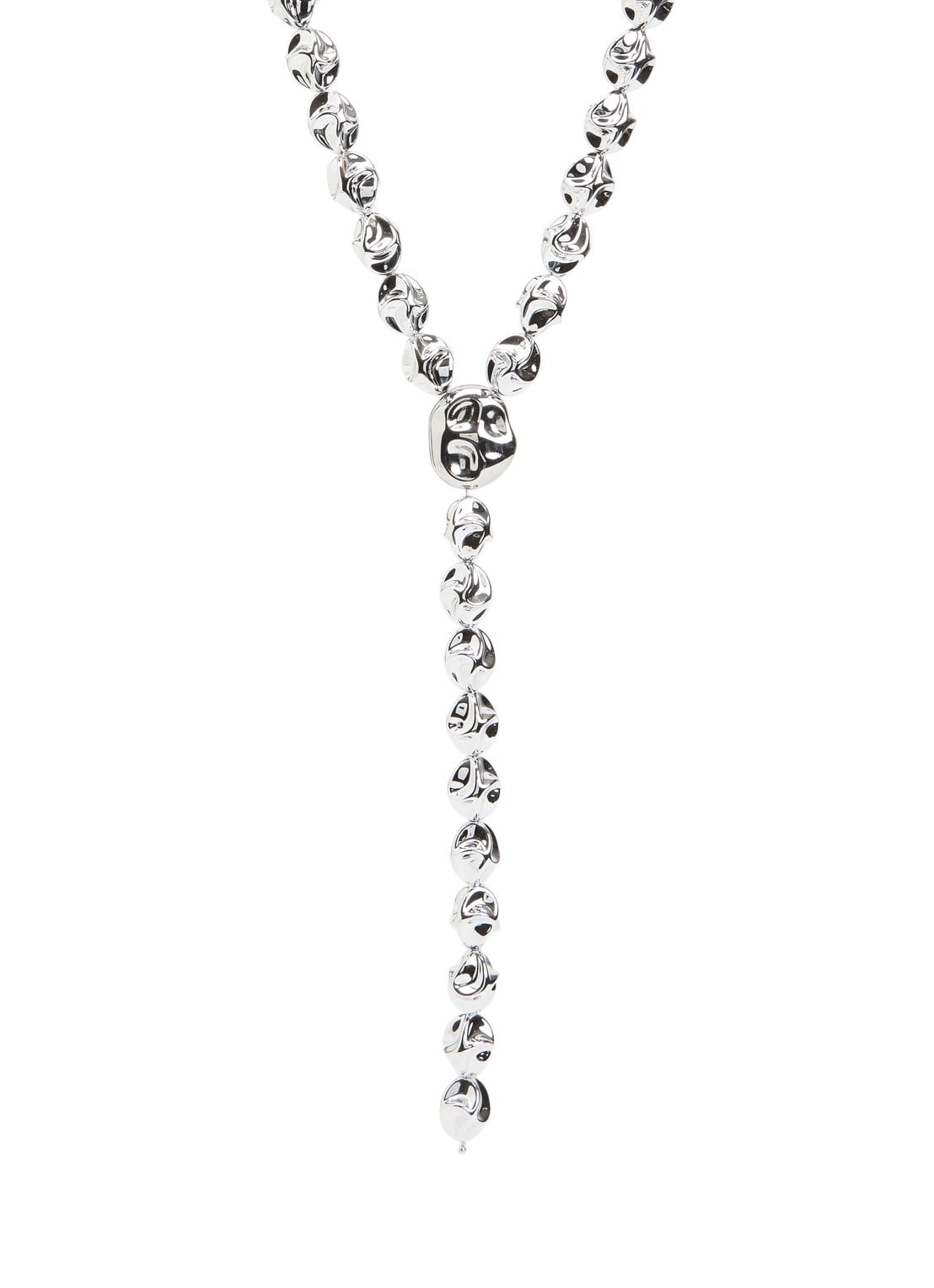 Essentiel Antwerp Jiscool ketting met hanger - voorkant zilver