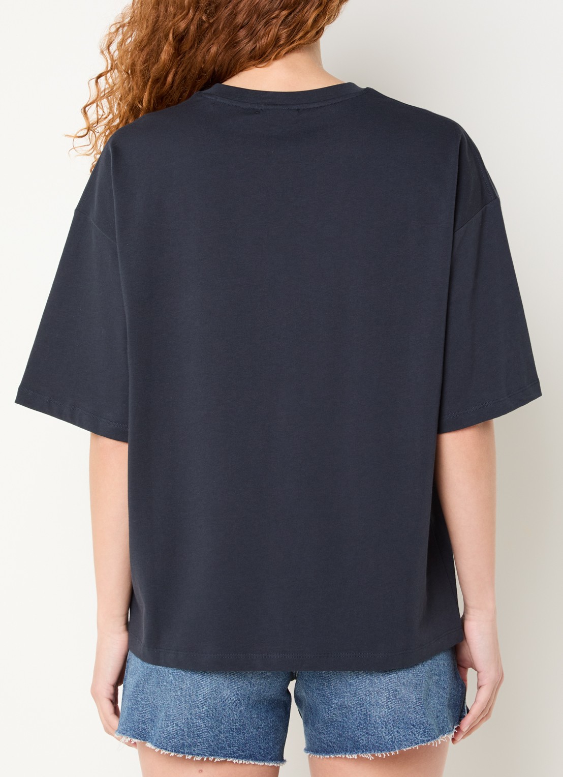 Essentiel Antwerp Junki T-shirt met strass en print - achterkant 2 antraciet