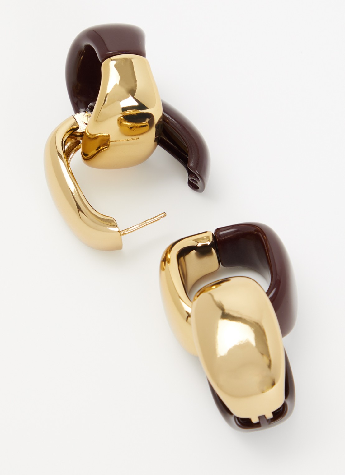 Essentiel Antwerp Karrie oorbellen met hanger - detail goud