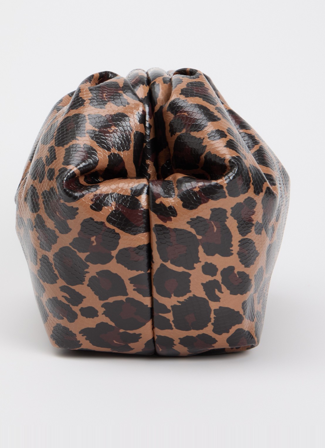 Essentiel Antwerp Kennie clutch met panterprint en afneembare schouderriem - detail 3 bruin
