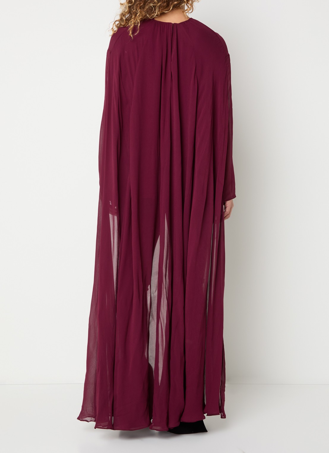 Essentiel Antwerp Kiyoki tuniek met ronde hals - achterkant 4 aubergine