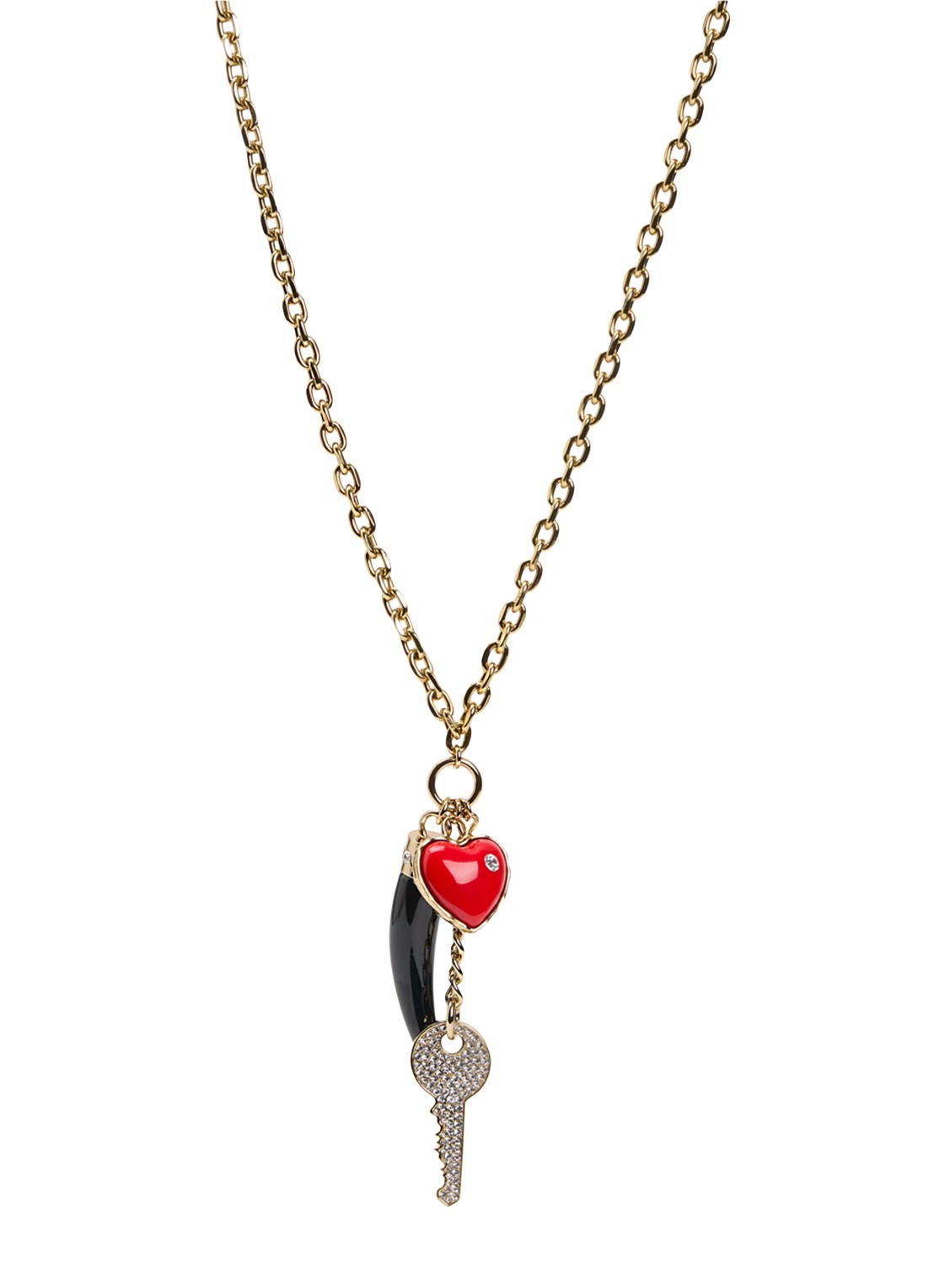 Essentiel Antwerp Koma ketting met hanger - voorkant 3 goud