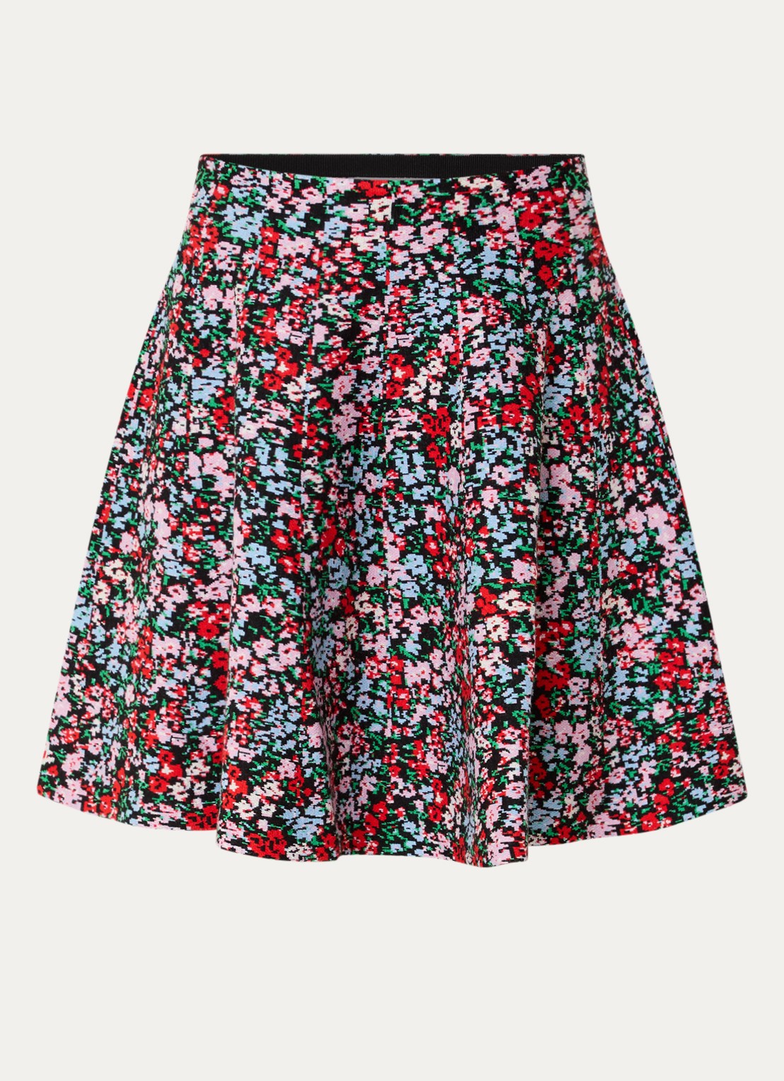 Essentiel Antwerp Konnie mini rok met print - voorkant 2 rood