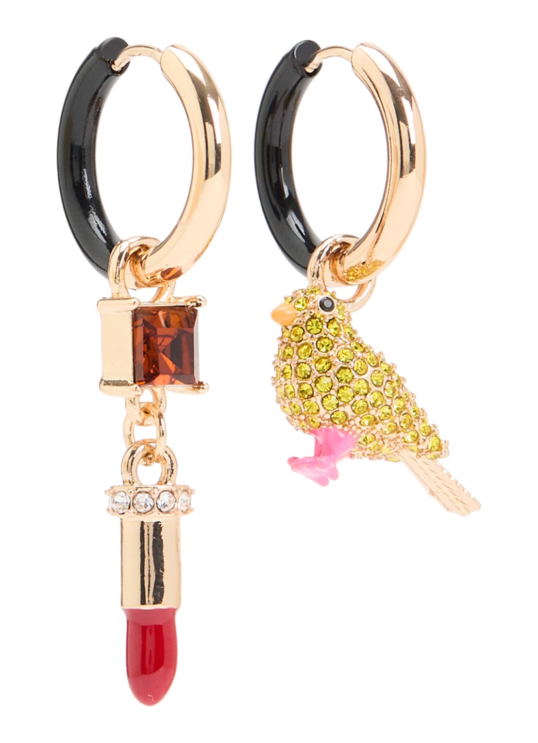 Essentiel Antwerp Oorringen met hanger - voorkant goud