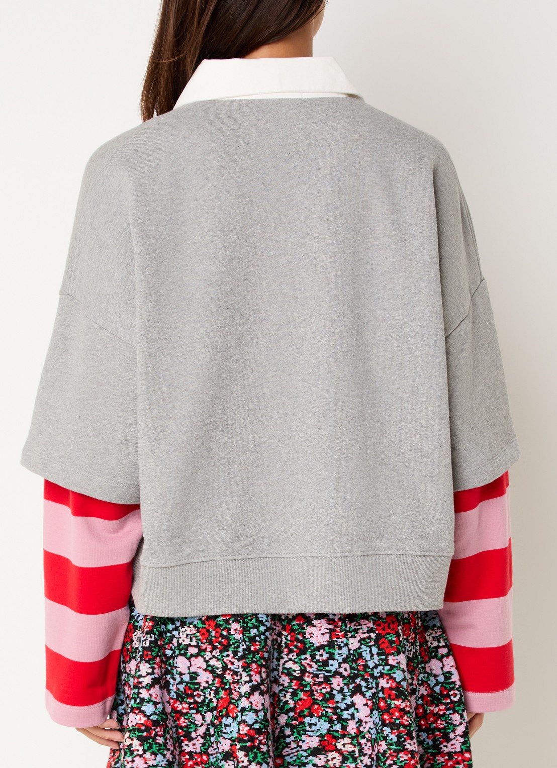 Essentiel Antwerp Sweater met kraag - achterkant zwart