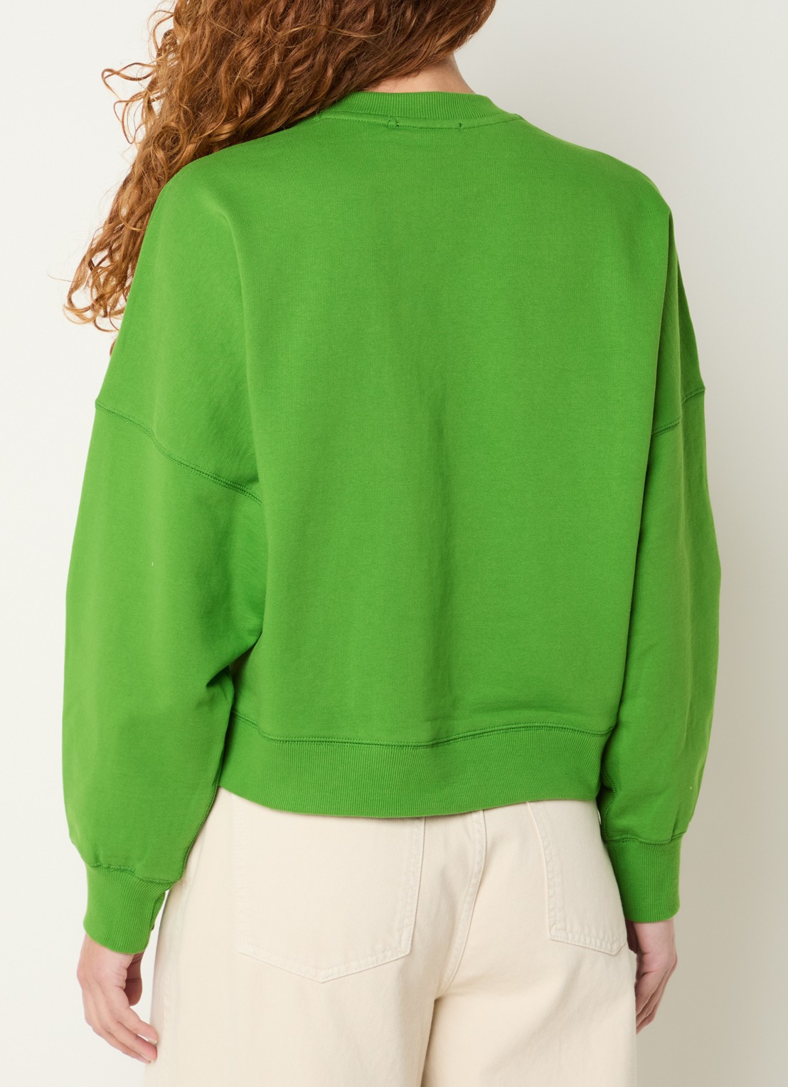 Essentiel Antwerp Sweater met pailletten - achterkant groen