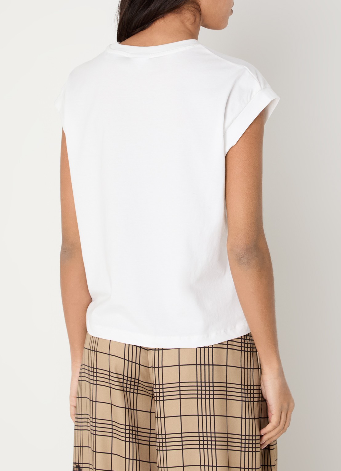 Essentiel Antwerp T-shirt met print - achterkant 3 wit
