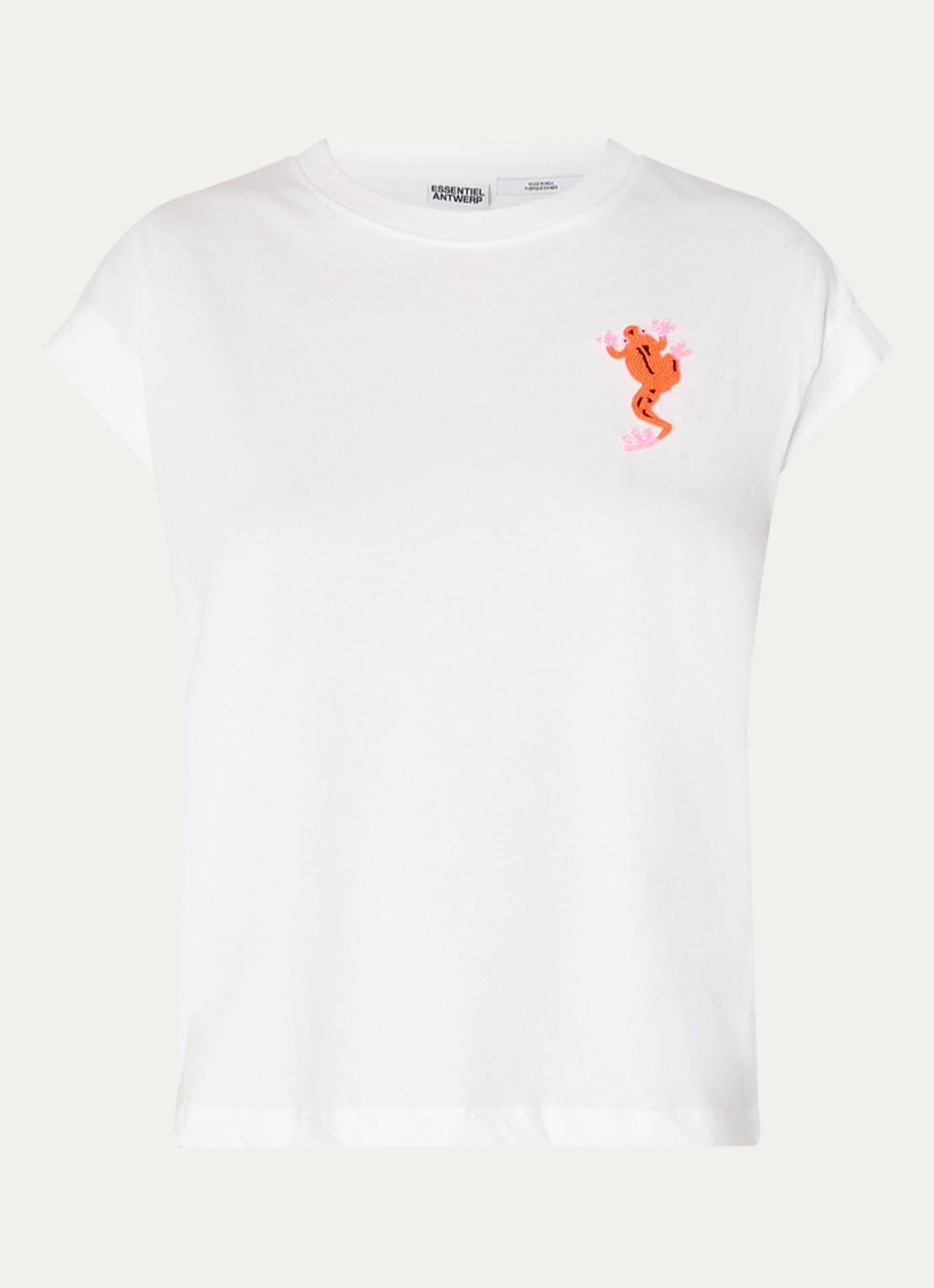 Essentiel Antwerp T-shirt met print - voorkant wit