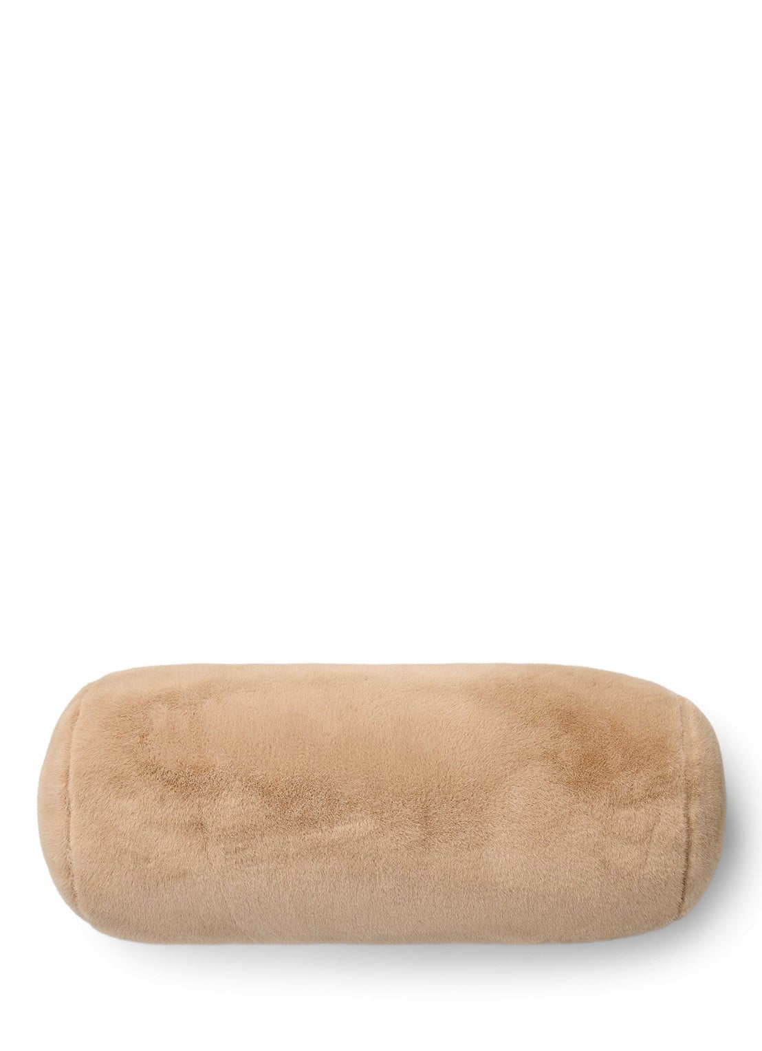Essenza Furry rolkussen 50 x 22 cm - voorkant zand