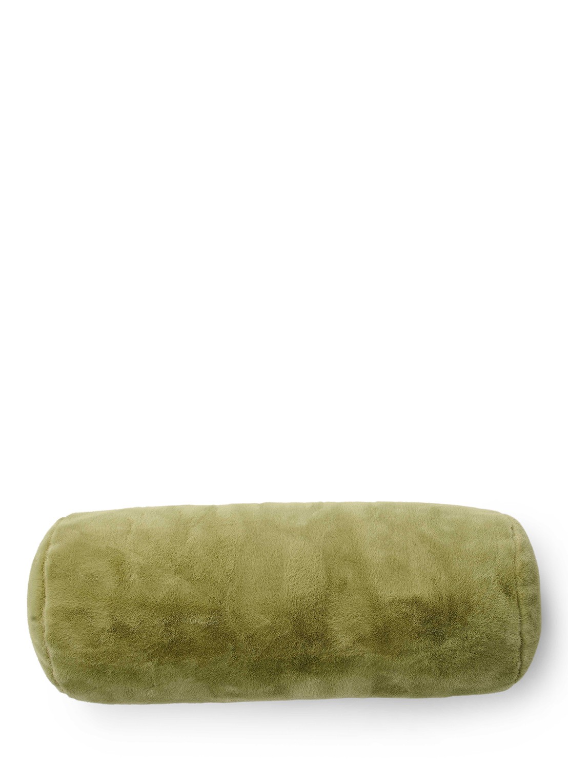 Essenza Furry rolkussen 50 x 22 cm - voorkant groen