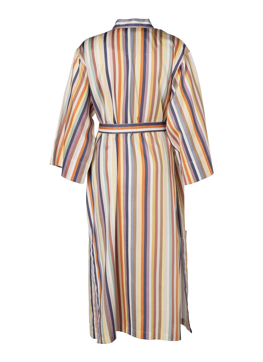 Essenza Ilona Donna kimono met streepprint - voorkant 5 donkerblauw