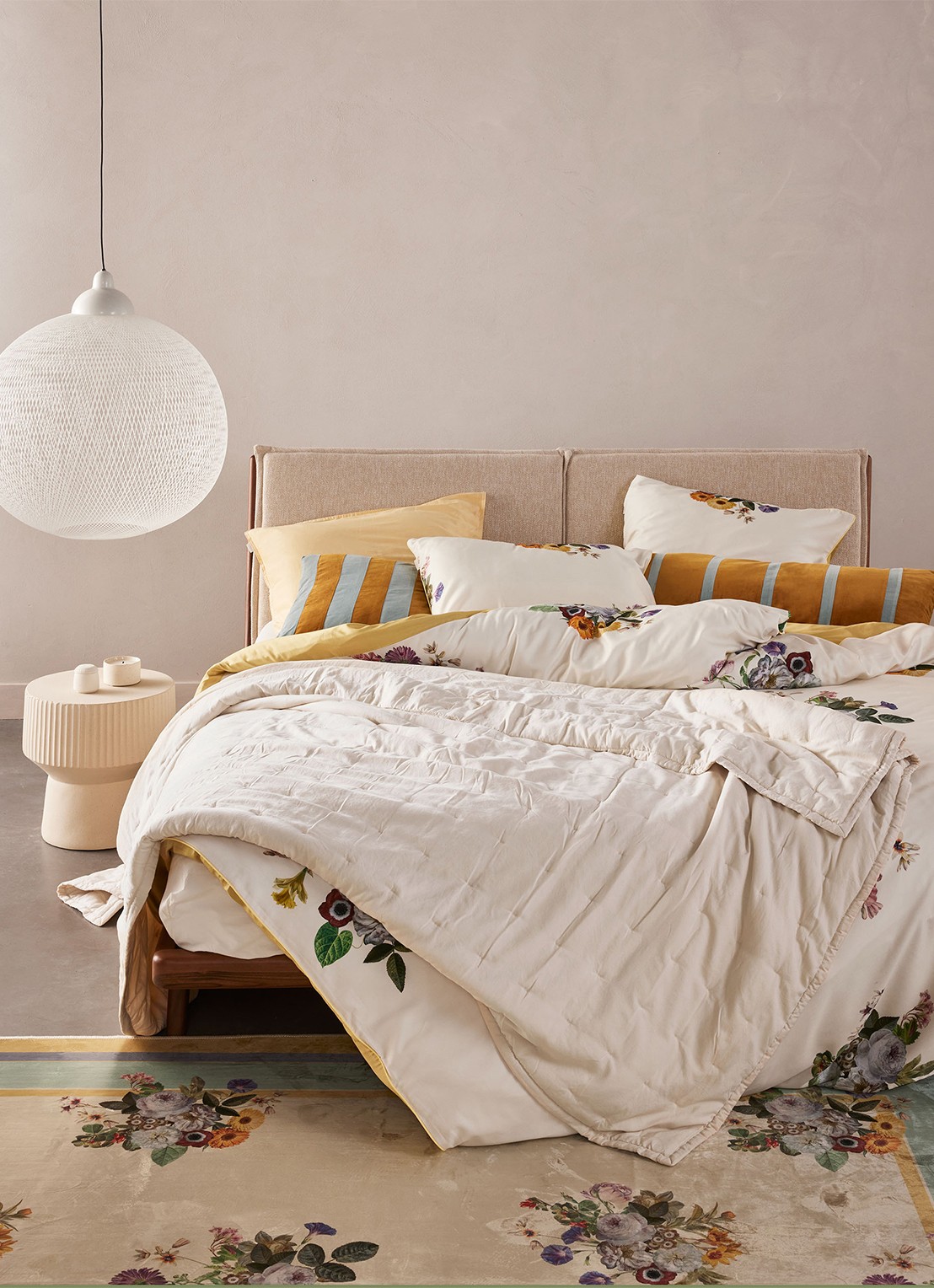 Essenza Laurine dekbedovertrekset van katoensatijn 220TC - inclusief kussenslopen - detail 6 beige