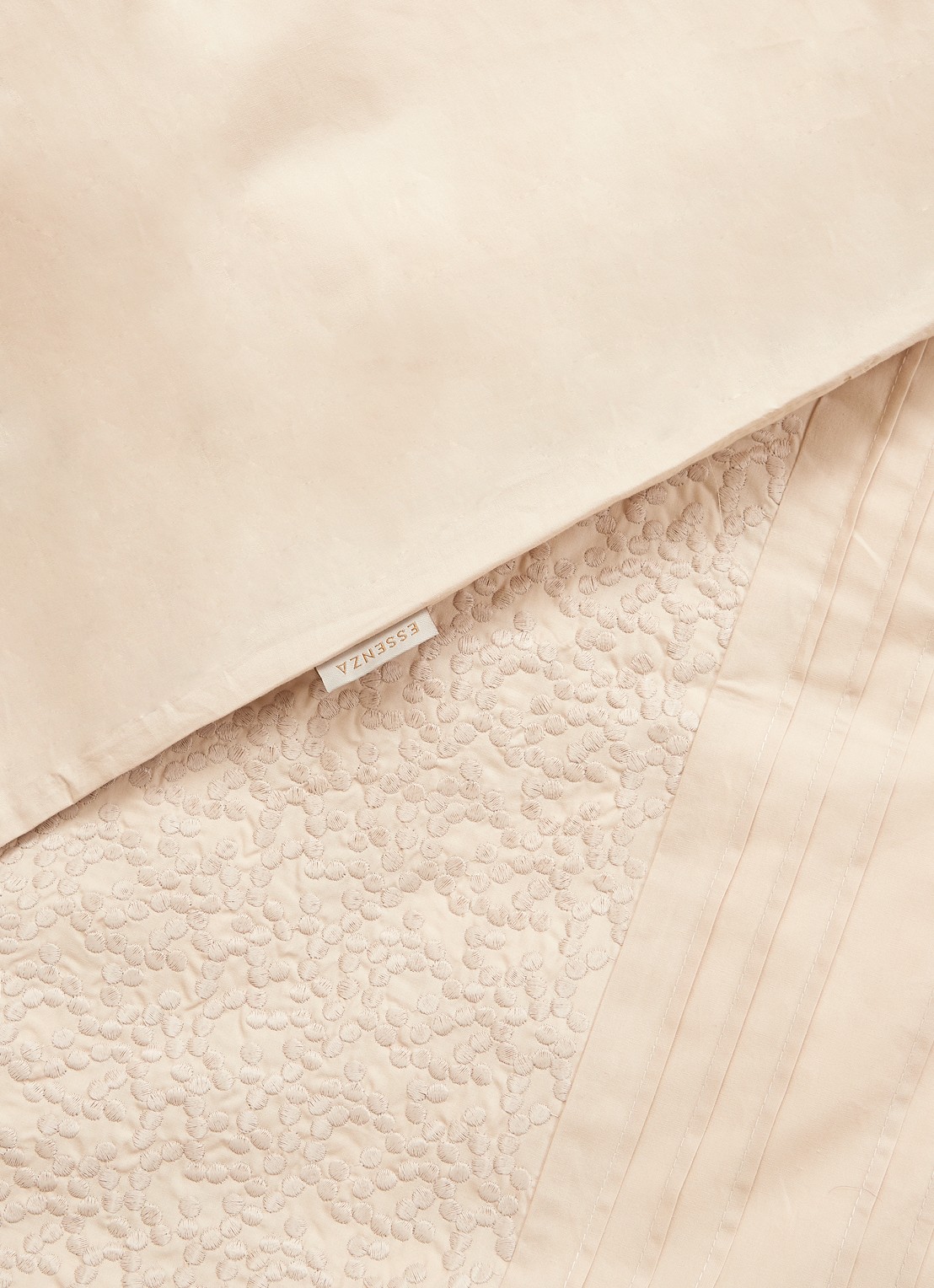 Essenza May dekbedovertrekset van katoen perkal 200TC - inclusief kussenslopen - detail 3 beige