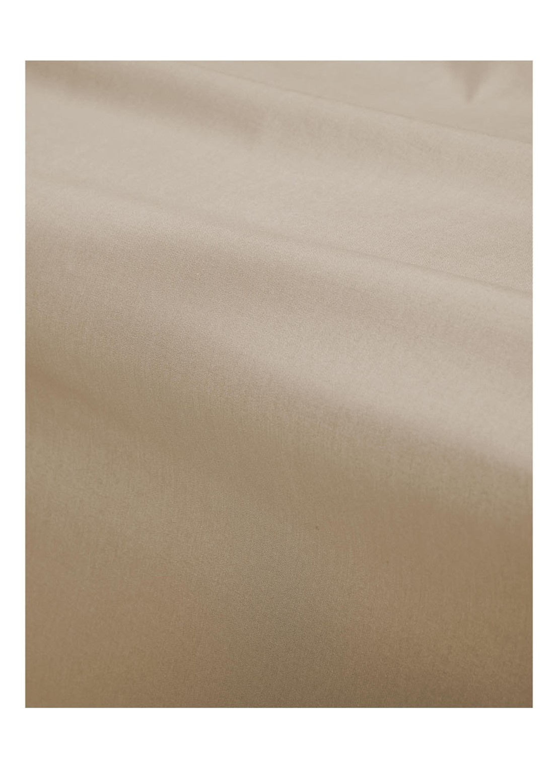 Essenza Minte hoeslaken van katoensatijn 300TC, hoekhoogte 35 cm - achterkant beige
