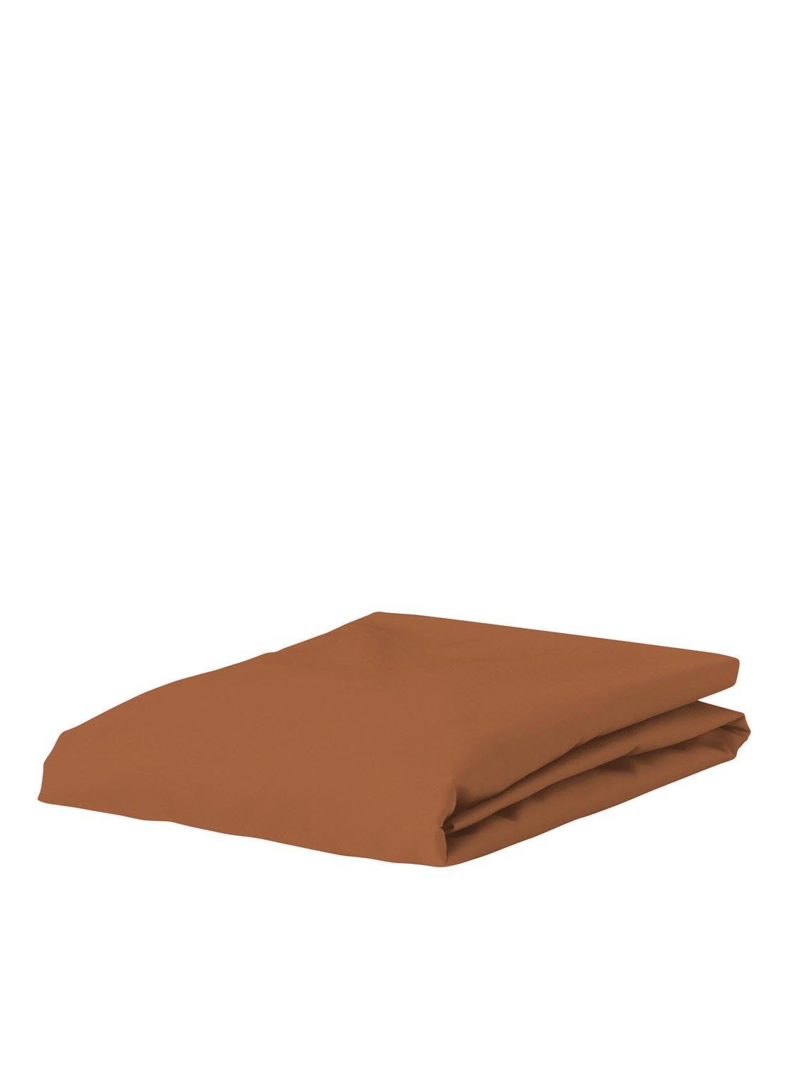Essenza Minte hoeslaken van katoensatijn 300TC, hoekhoogte 35 cm - voorkant 6 oranjebruin