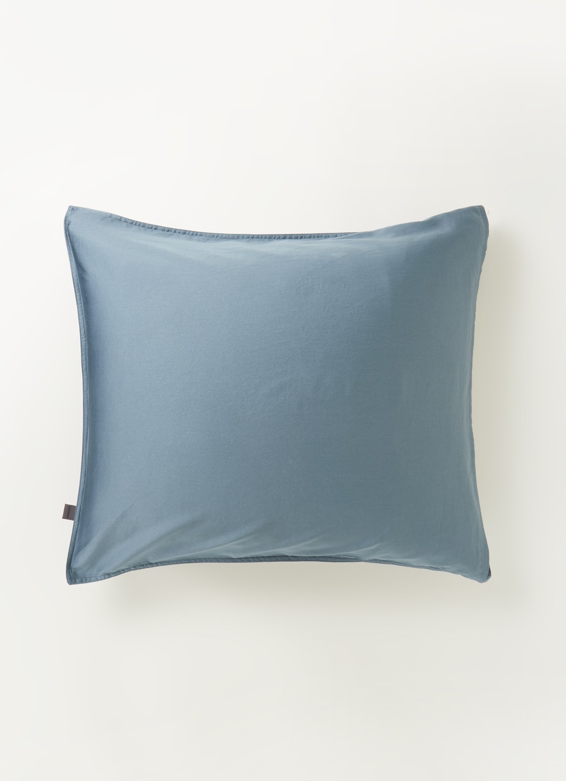Essenza Minte kussensloop van katoensatijn 300TC  - voorkant 2 blauwgrijs