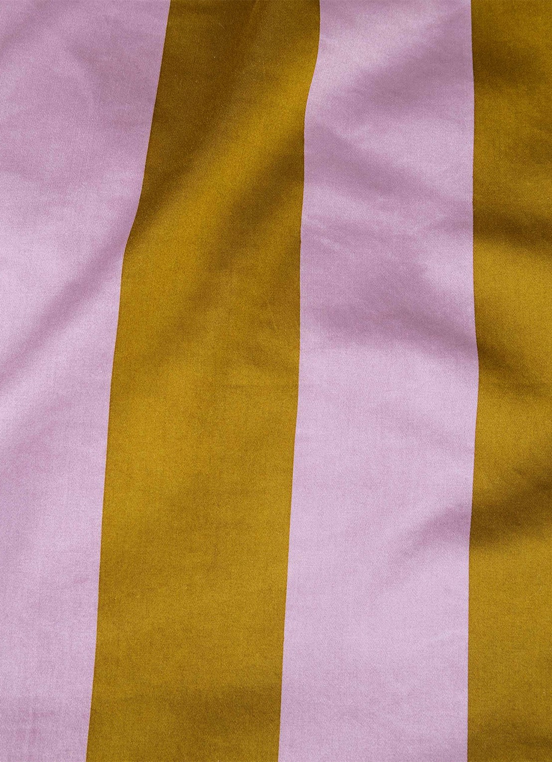 Essenza Minte Stripe dekbedovertrek van katoensatijn 300TC - detail lichtpaars