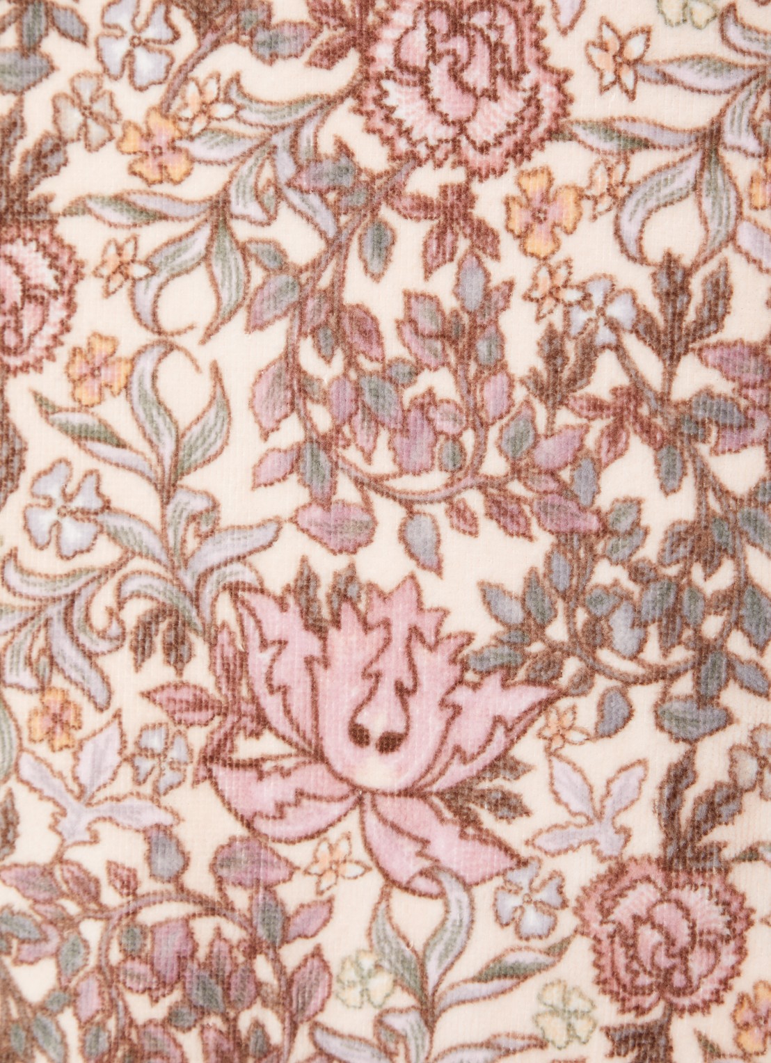 Essenza Perri Ophelia badjas van  katoen met bloemenprint - detail 5 lichtroze