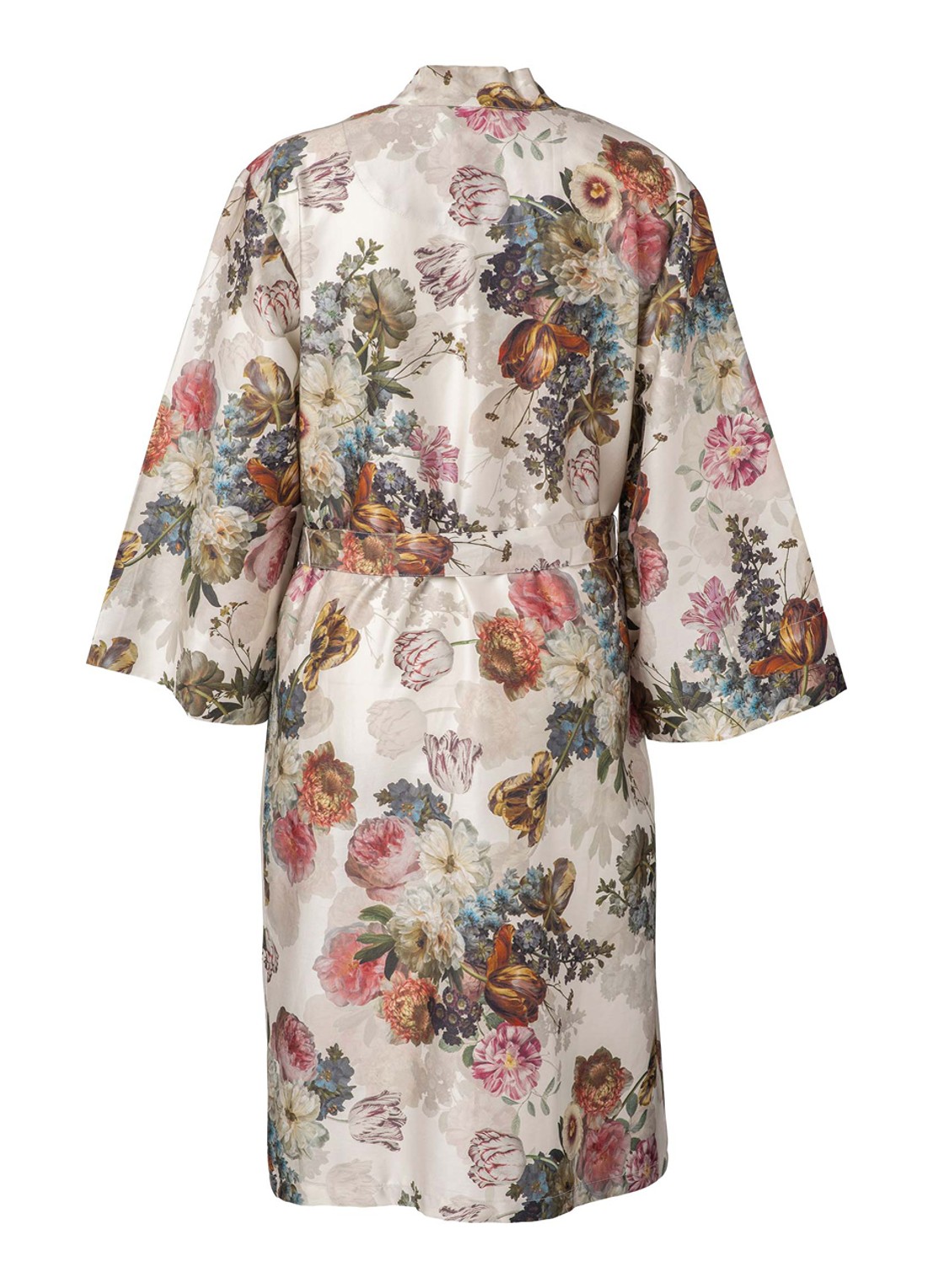 Essenza Rosabelle Sarai kimono met bloemenprint - voorkant 2 vanillegeel