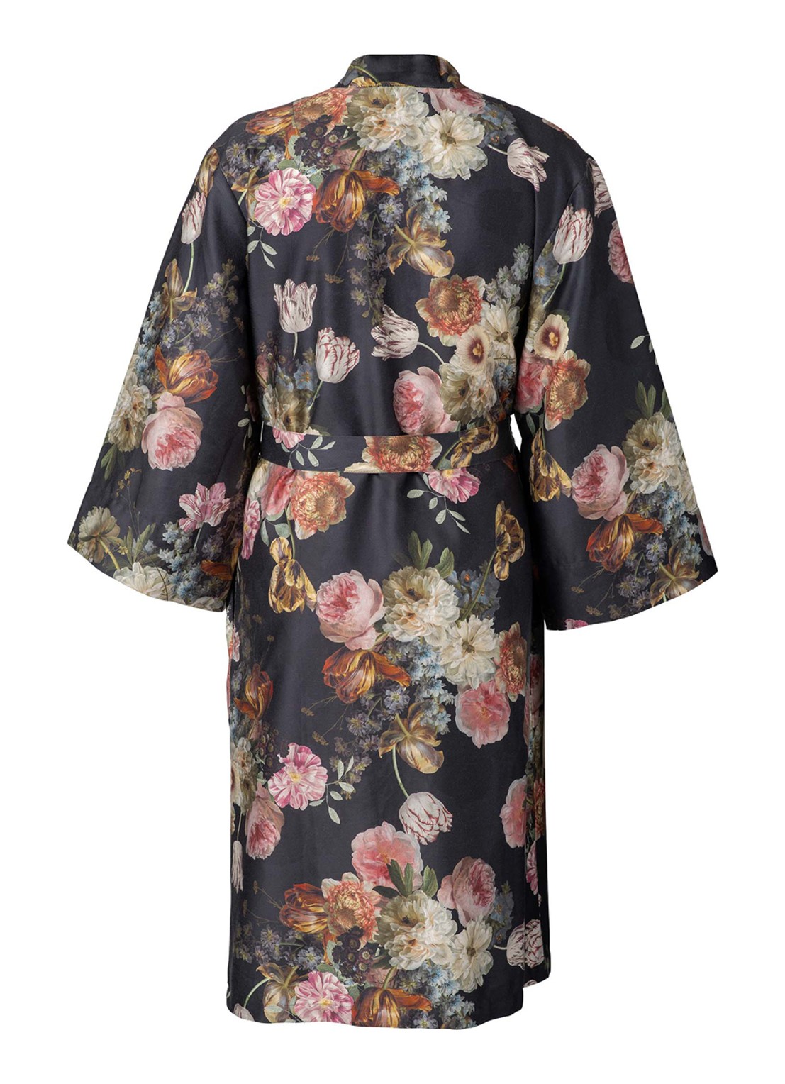 Essenza Rosabelle Sarai kimono met bloemenprint - voorkant 2 donkerblauw