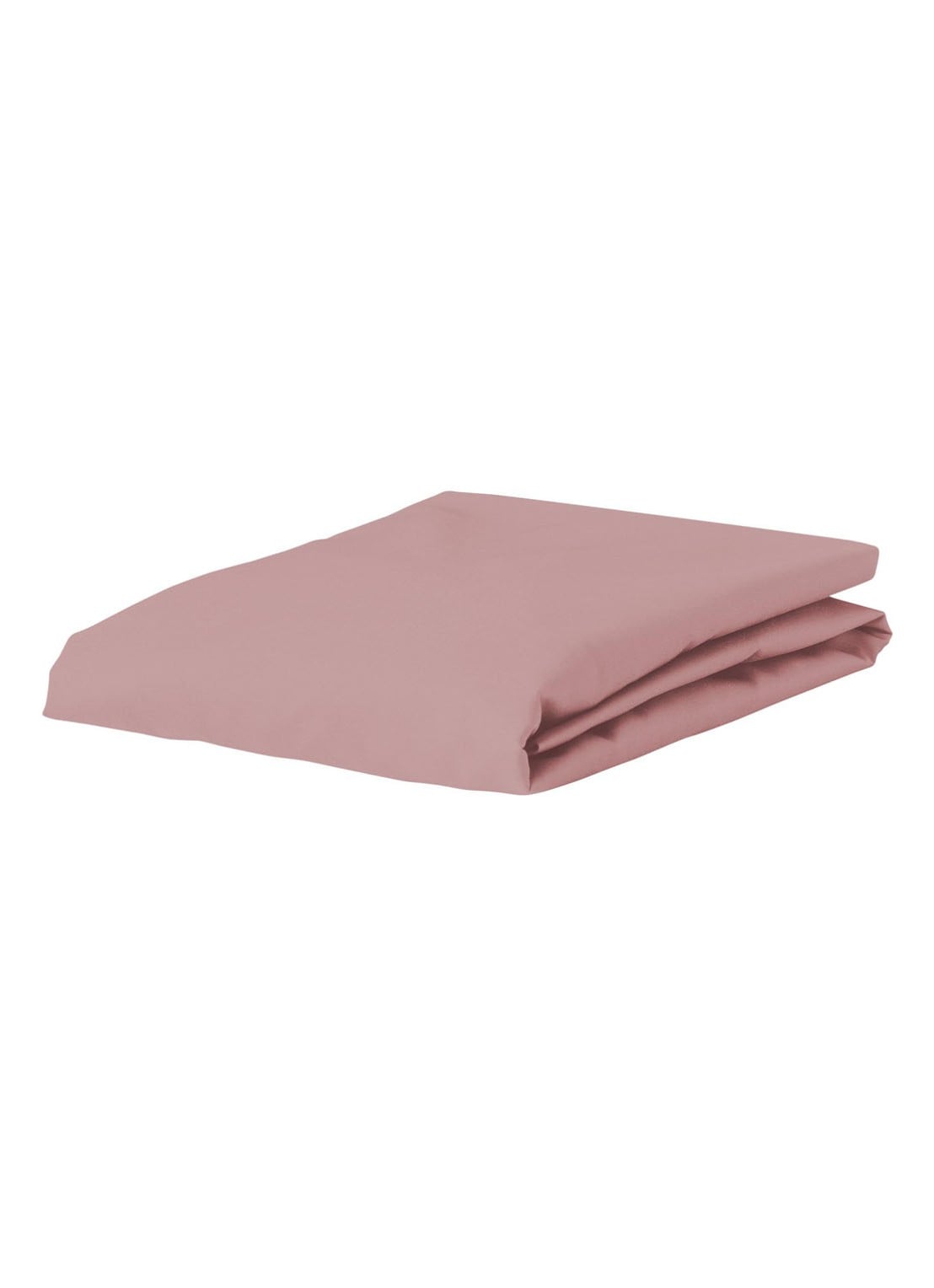 Essenza Satin hoeslaken van katoensatijn 220TC, hoekhoogte 30 cm - voorkant 2 lichtroze