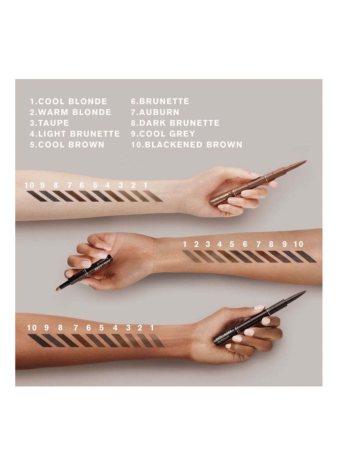 Estée Lauder Brow Perfect 3D All-in-One Styler Multi-Tasker - 3-in-1 wenkbrauwpotlood - detail 2 cool blonde