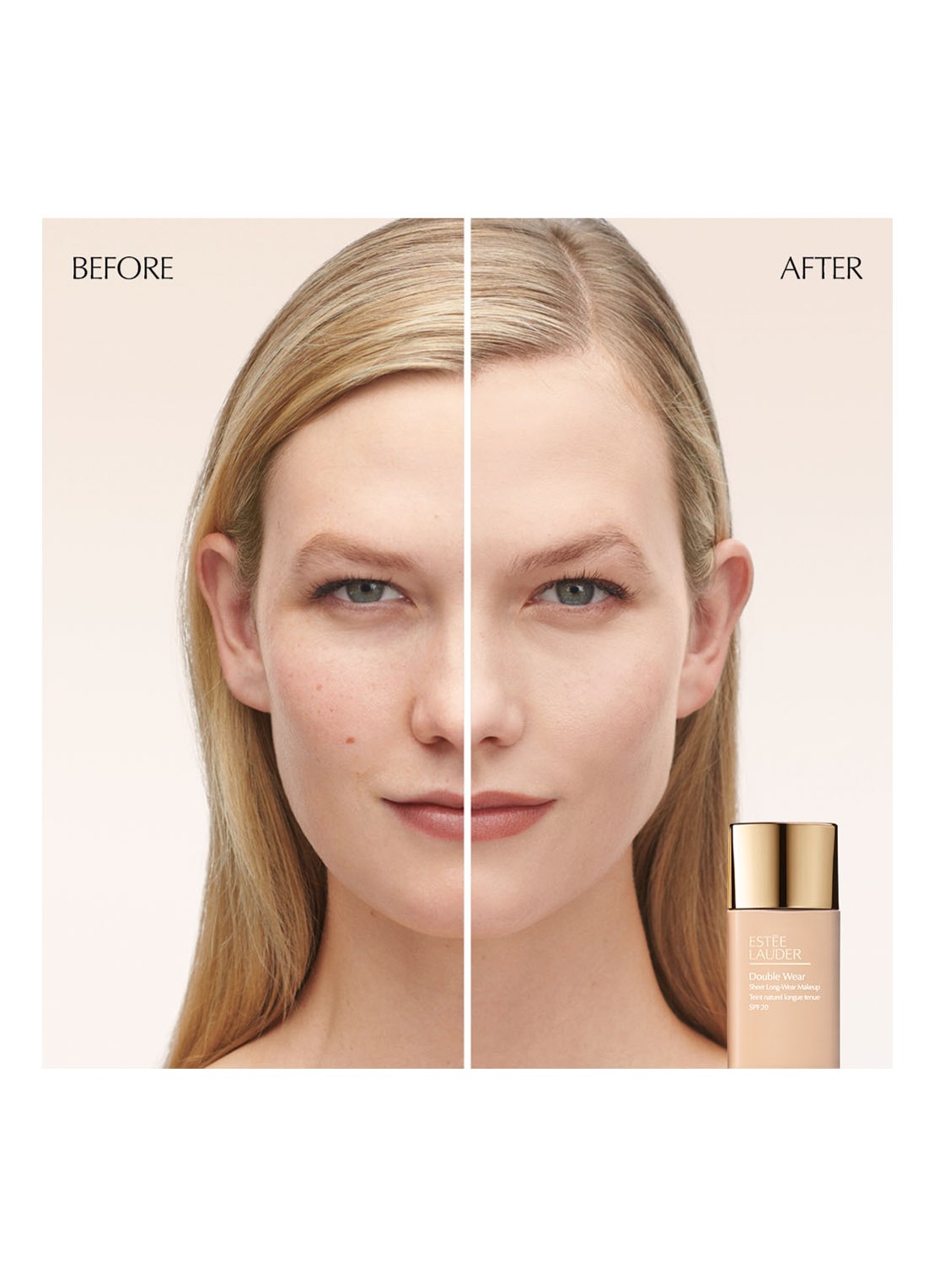Estée Lauder Double Wear Sheer Long-Wear Makeup SPF 20 - foundation - detail 4 2n1 desert beige