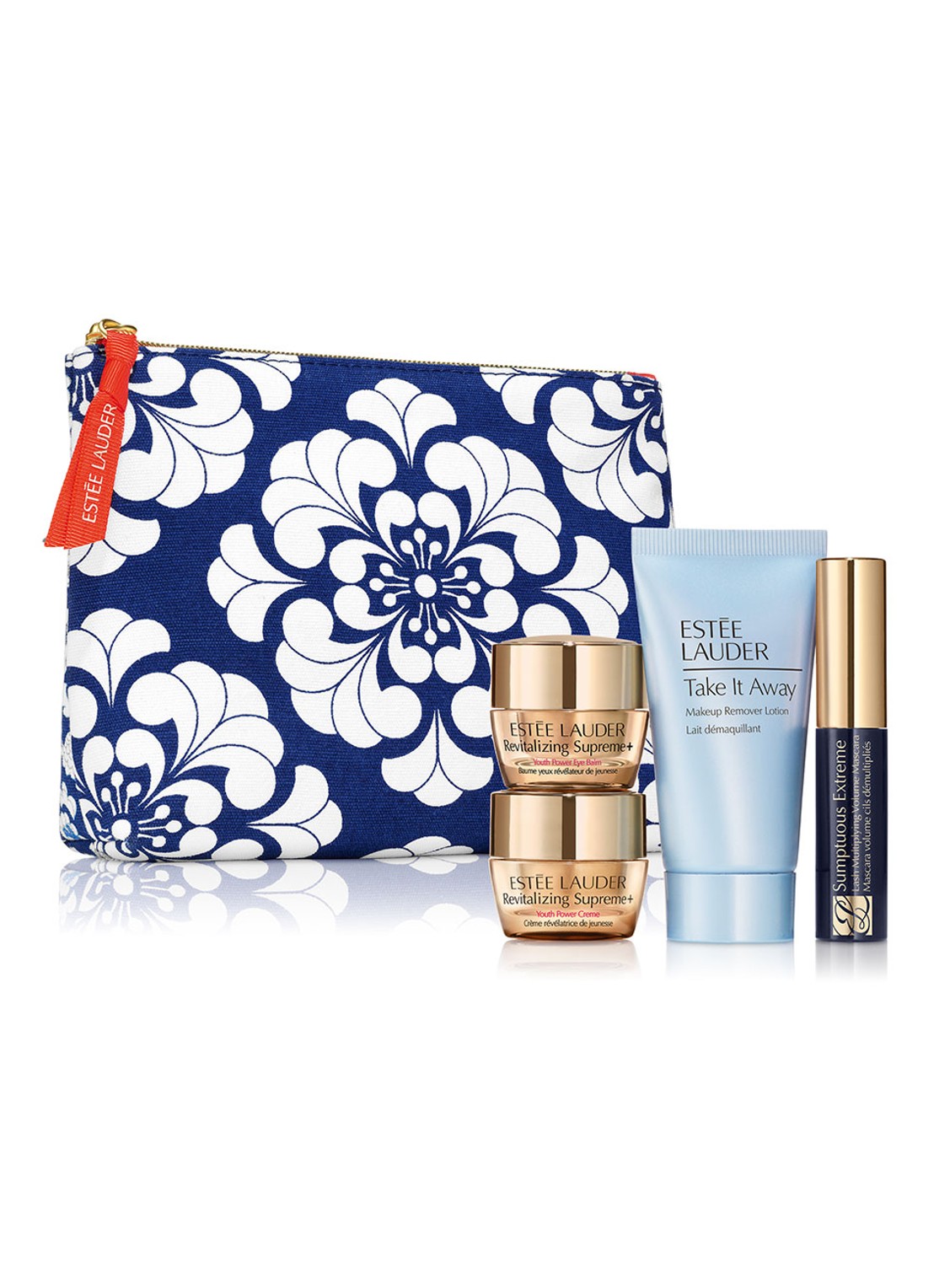 Estée Lauder Jouw cadeau: make-up tas met 4 luxe miniaturen  - voorkant undefined