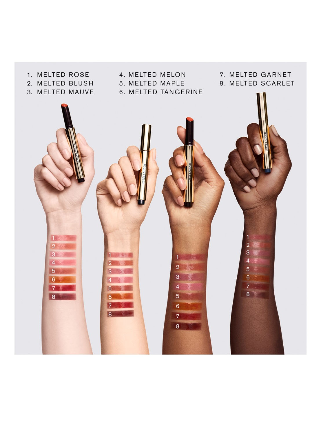 Estée Lauder Pure Color Melt On Glosstick - lipgloss - detail 2 890 melted tangerine